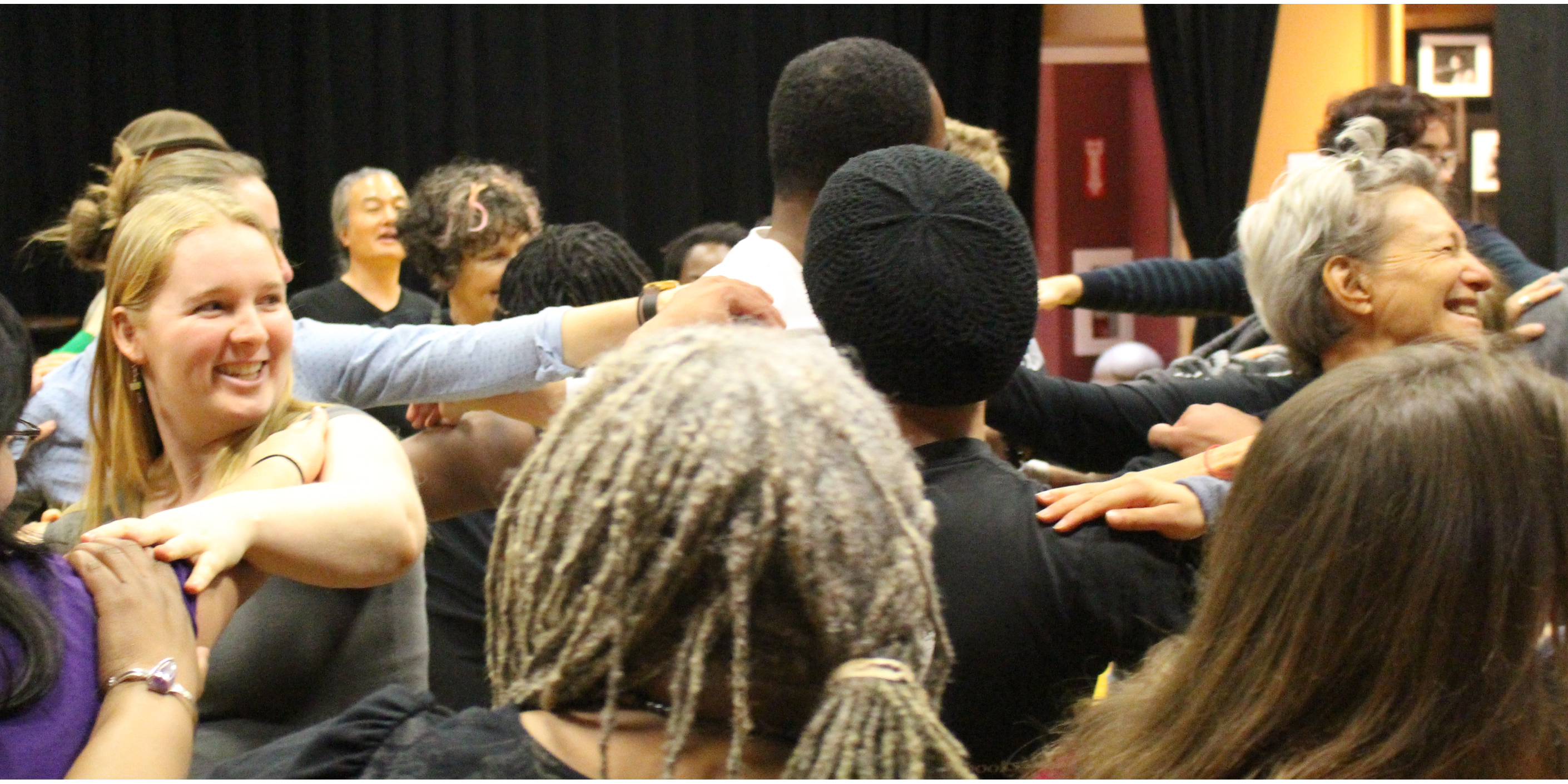 Jiwon Chung leads a Theatre of the Oppressed workshop